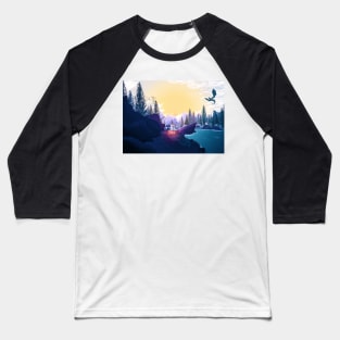 Camping in the mountains Baseball T-Shirt